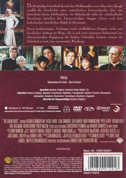 Produktbild: Die Dornenv&ouml;gel [4 DVDs]