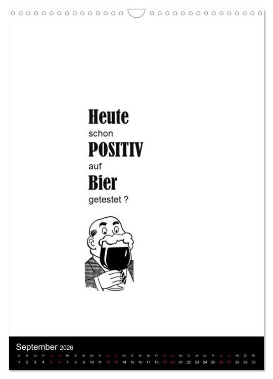 Produktbild: SPRUCH-Beutel voller Spr&uuml;che rund ums TRINKEN (Wandkalender 2026 DIN A3 hoch), CALVENDO Monatskalender