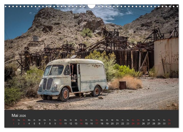 Produktbild: Vergessene Zeitzeugen entlang der Route 66 (Wandkalender 2026 DIN A3 quer), CALVENDO Monatskalender