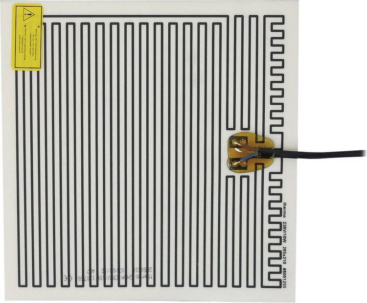 Produktbild: Thermo TECH Polyester Heizfolie selbstklebend 230V 10W Schutzart IPX4 (L x B) 210mm x 205mm