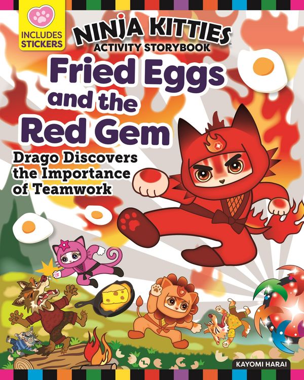 Produktbild: Ninja Kitties Fried Eggs and the Red Gem Activity Storybook