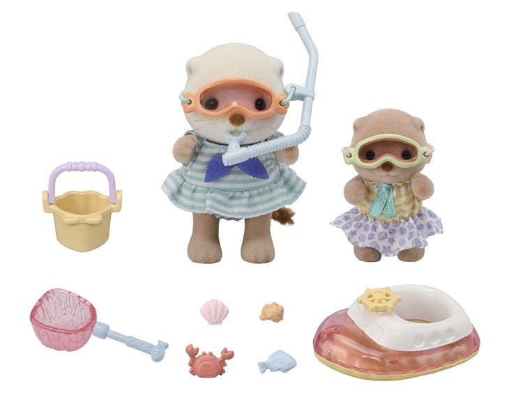 Produktbild: Sylvanian Families 5804 - Sea Otter Sisters Splashy Snorkel Set, Seeotter Schnorchel Spielset