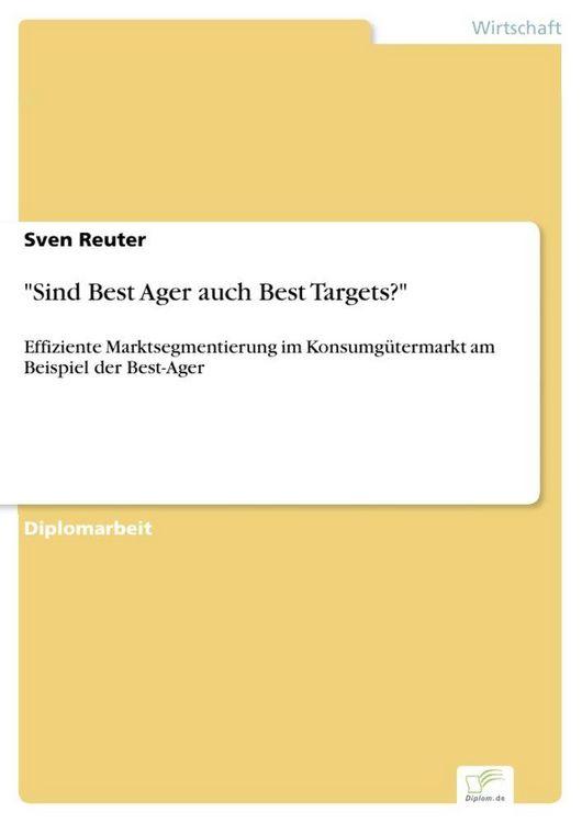 Produktbild: "Sind Best Ager auch Best Targets?"