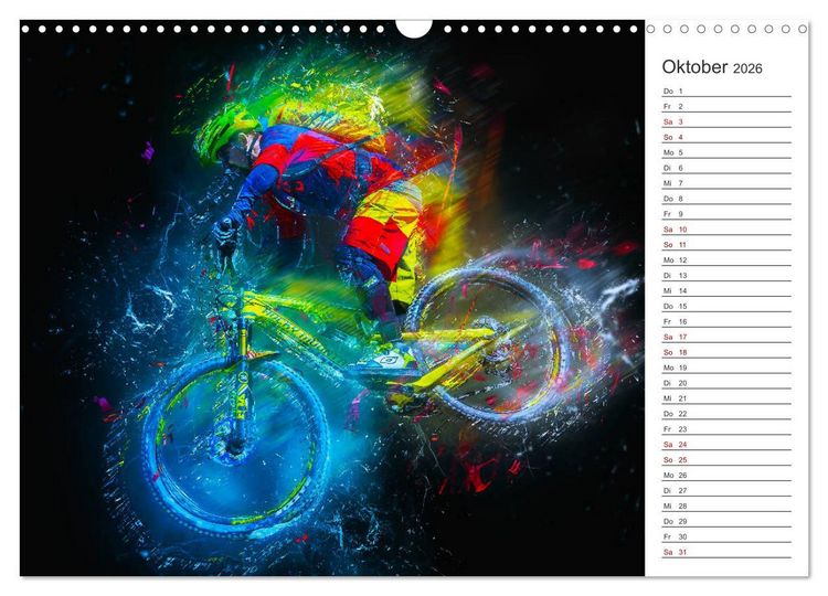 Produktbild: Downhill Explosion (Wandkalender 2026 DIN A3 quer), CALVENDO Monatskalender
