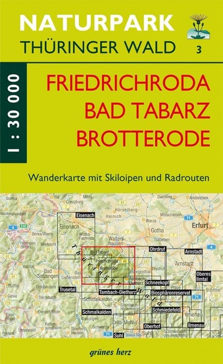 Produktbild: Wanderkarte Friedrichroda, Brotterode, Tabarz
