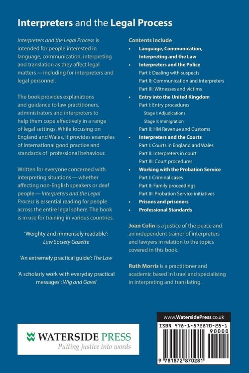 Produktbild: Interpreters and the Legal Process