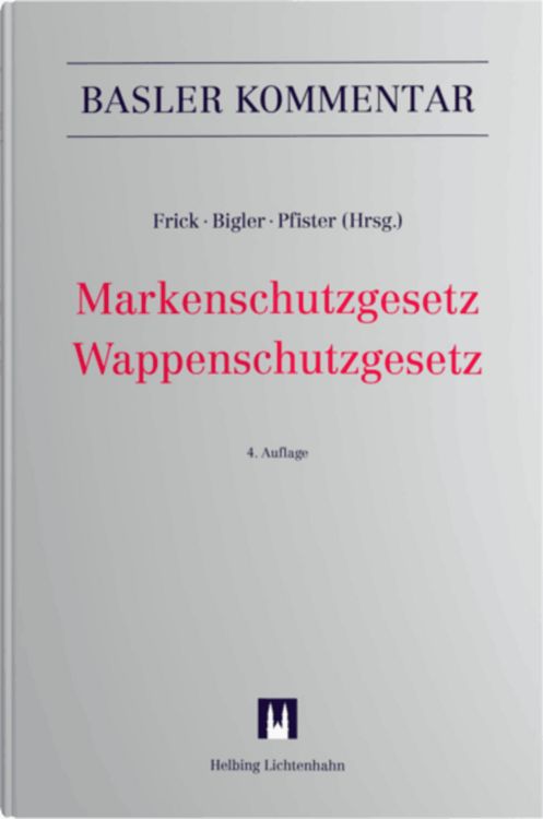 Produktbild: Markenschutzgesetz, Wappenschutzgesetz (MSchG/WSchG)