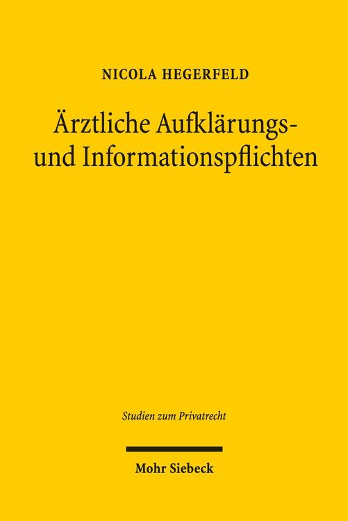Produktbild: &Auml;rztliche Aufkl&auml;rungs- und Informationspflichten