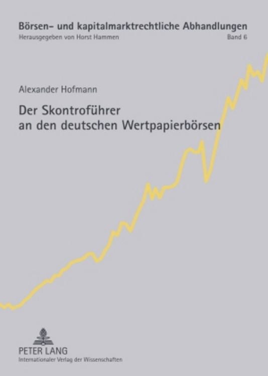Produktbild: Der Skontrof&uuml;hrer an den deutschen Wertpapierb&ouml;rsen