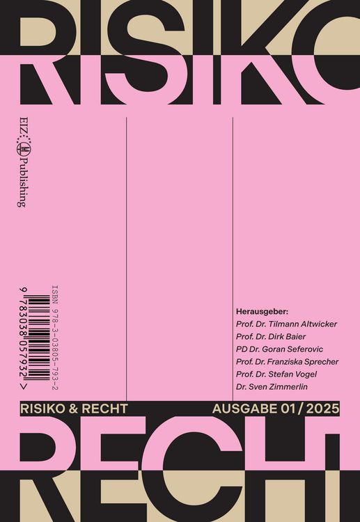 Produktbild: Risiko & Recht 01/2025