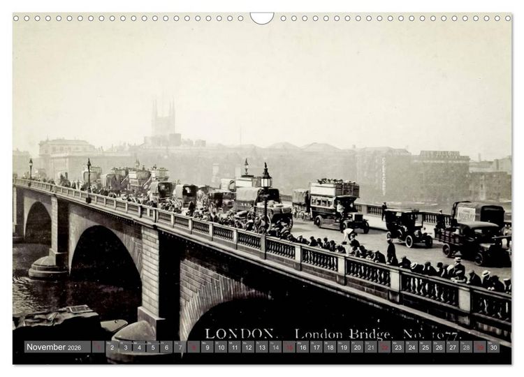 Produktbild: Sch&ouml;nes altes London in historischen Bildern (Wandkalender 2026 DIN A3 quer), CALVENDO Monatskalender