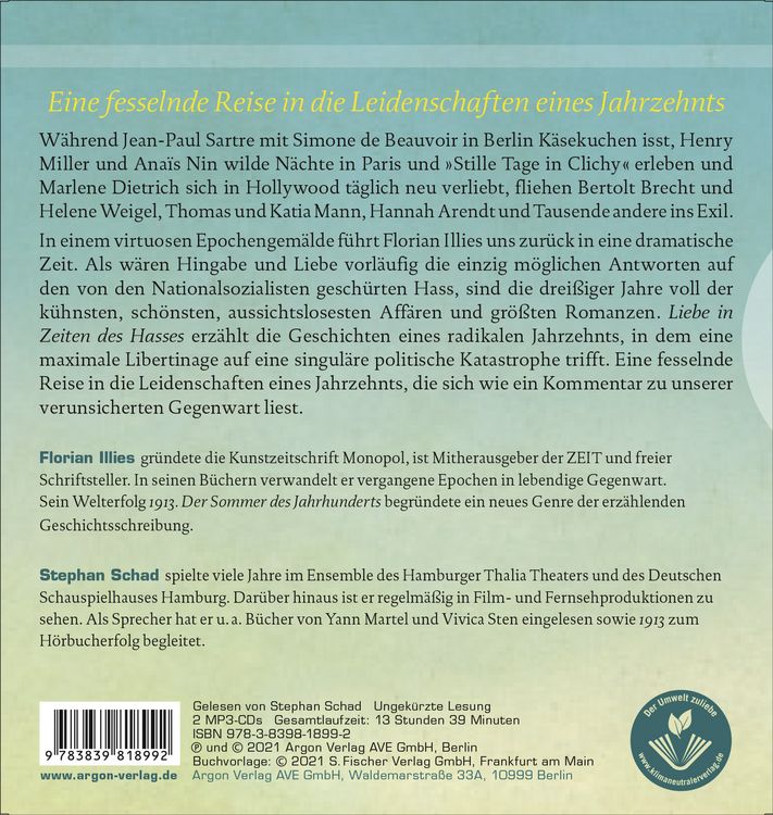 Produktbild: Liebe in Zeiten des Hasses