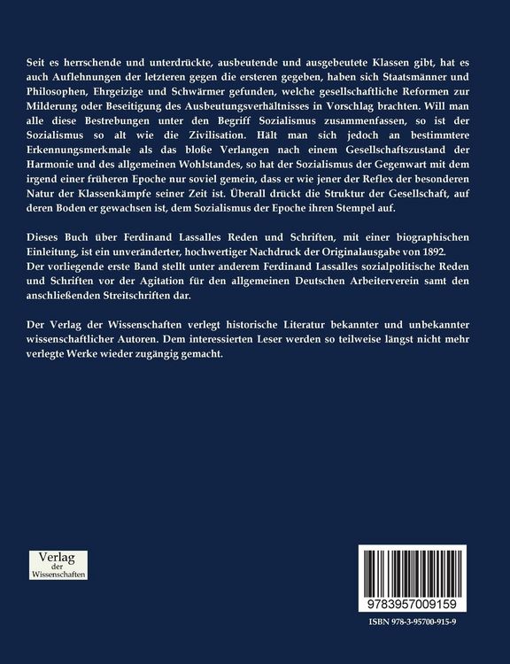 Produktbild: Ferdinand Lassalles Reden und Schriften