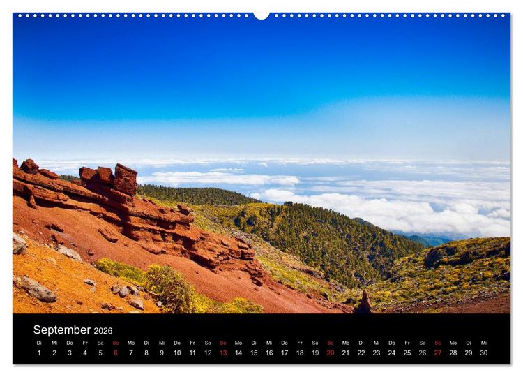 Produktbild: Naturblicke - La Palma (Wandkalender 2026 DIN A2 quer), CALVENDO Monatskalender