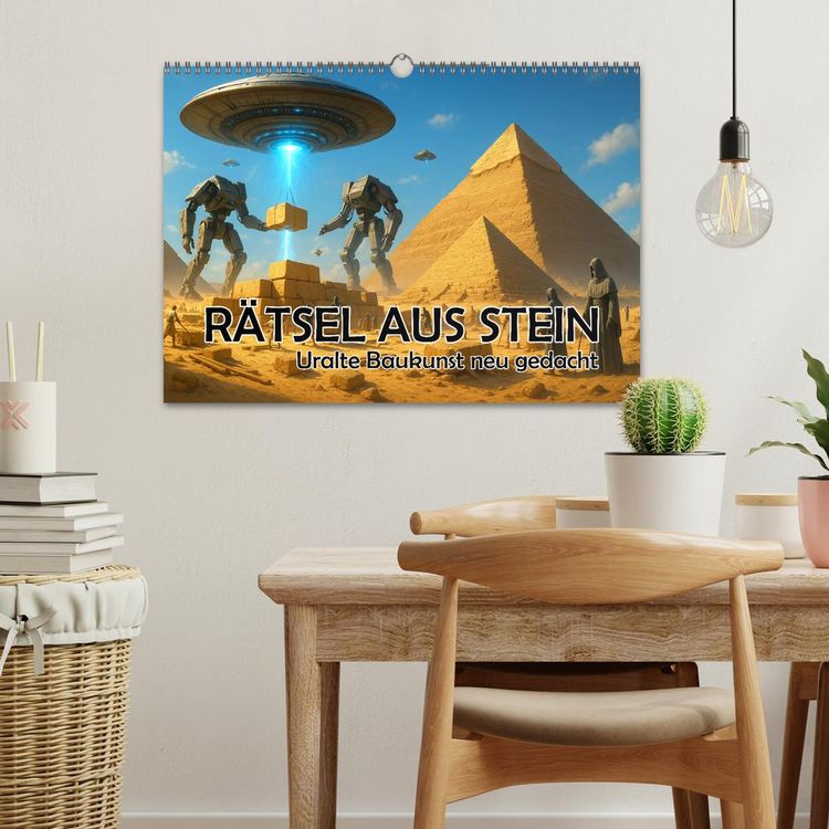 Produktbild: R&auml;tsel aus Stein - Uralte Baukunst neu gedacht (Wandkalender 2026 DIN A3 quer), CALVENDO Monatskalender