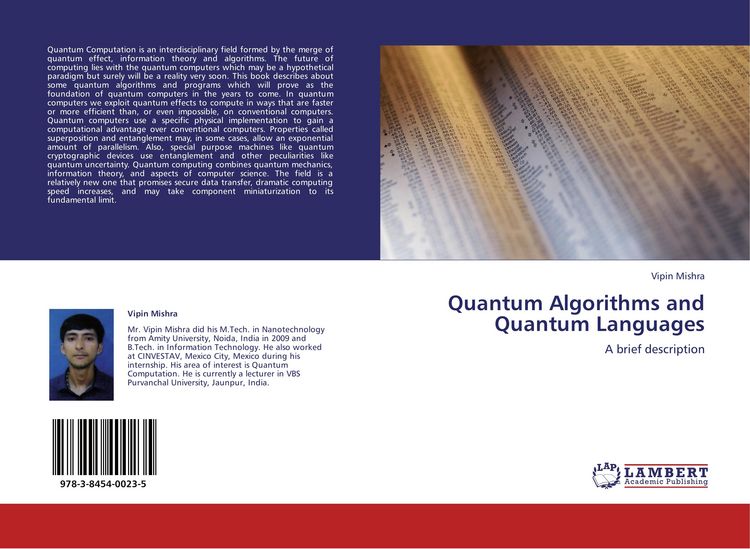 Produktbild: Quantum Algorithms and Quantum Languages