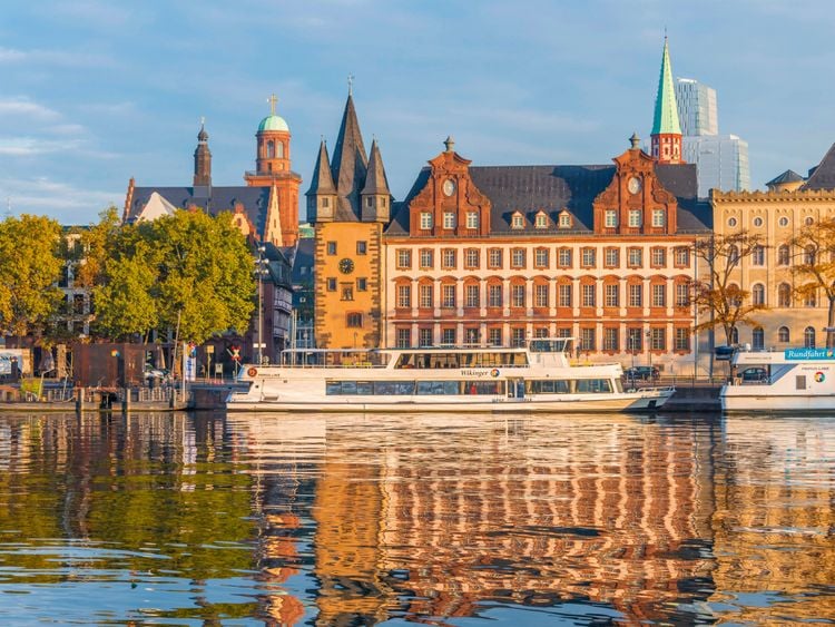 Produktbild: CALVENDO Puzzle Ausflugsboote am Mainkai vor dem Historisches Museum | 1000 Teile Lege-Gr&ouml;&szlig;e 64x48cm Foto-Puzzle f&uuml;r gl&uuml;ckliche Stunden
