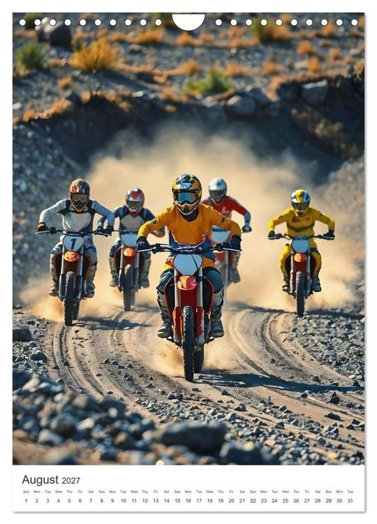 Produktbild: Throttle and thrills - High percentage motocross moments (Wall Calendar 2027 DIN A4 portrait), CALVENDO 12 Month Wall Calendar