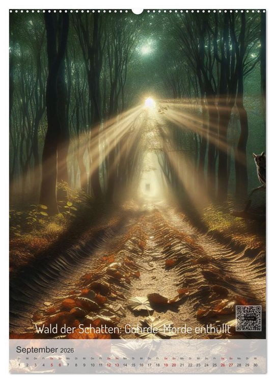 Produktbild: True Crime - Schatten der Vergangenheit (hochwertiger Premium Wandkalender 2026 DIN A2 hoch), Kunstdruck in Hochglanz