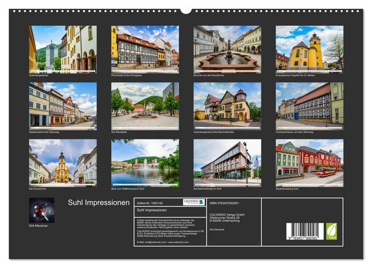 Produktbild: Suhl Impressionen (hochwertiger Premium Wandkalender 2026 DIN A2 quer), Kunstdruck in Hochglanz