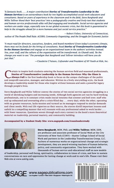 Produktbild: Stories of Transformative Leadership in the Human Services