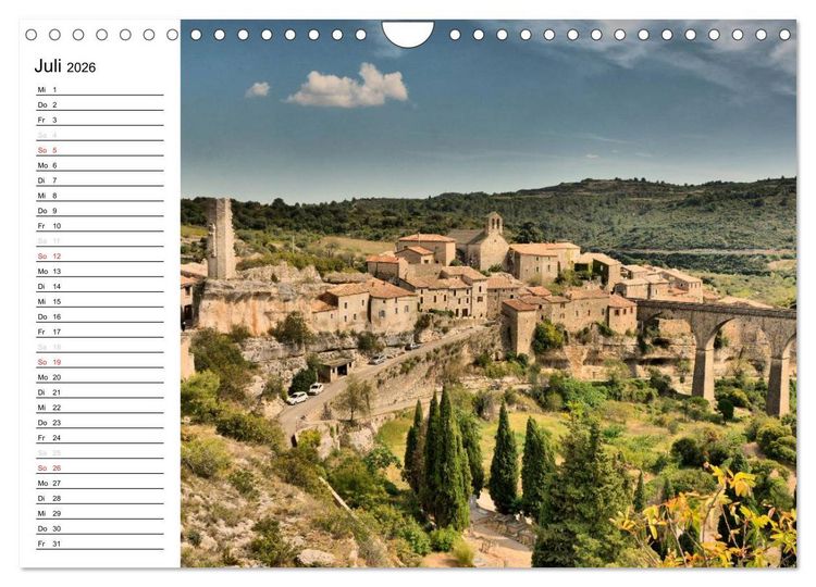 Produktbild: Languedoc-Roussillon - unter der Sonne des Midi (Wandkalender 2026 DIN A4 quer), CALVENDO Monatskalender