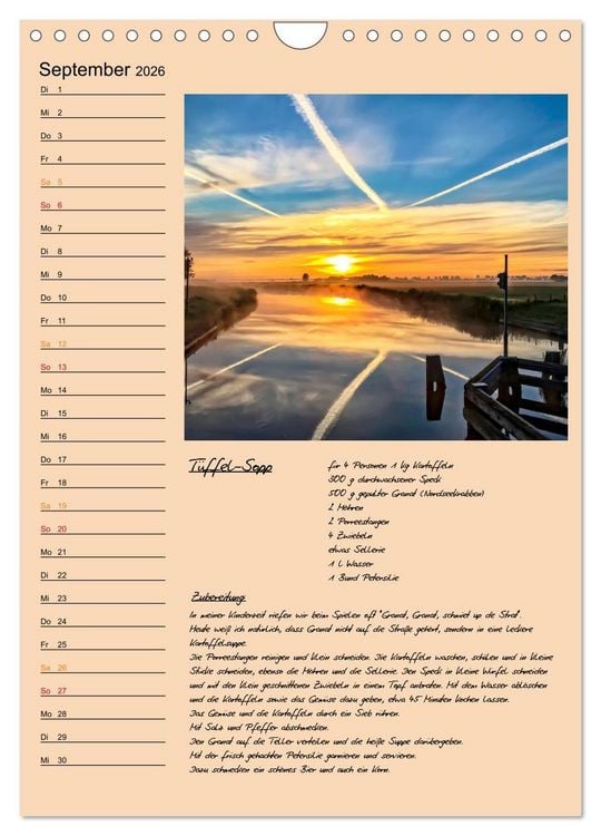 Produktbild: Ostfriesland - Appetit auf mehr (Wandkalender 2026 DIN A4 hoch), CALVENDO Monatskalender