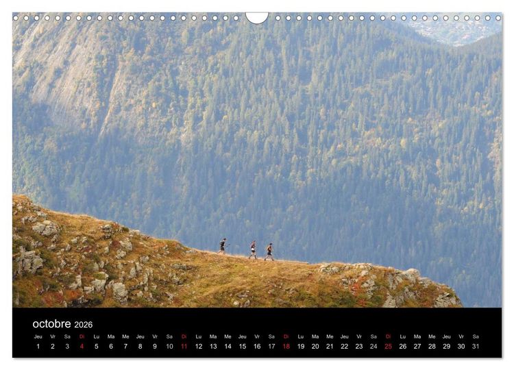 Produktbild: Trail Running De l'Envie &agrave; la Passion (Calendrier mural 2026 DIN A3 vertical), CALVENDO calendrier mensuel