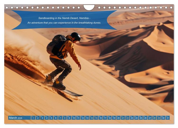 Produktbild: Crazy ideas for adventure enthusiasts (Wall Calendar 2026 DIN A4 landscape), CALVENDO 12 Month Wall Calendar
