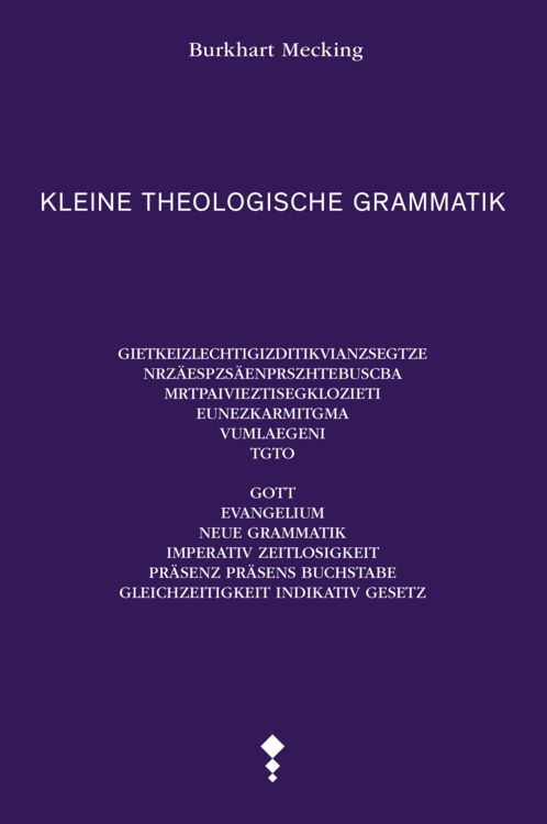 Produktbild: Kleine theologische Grammatik