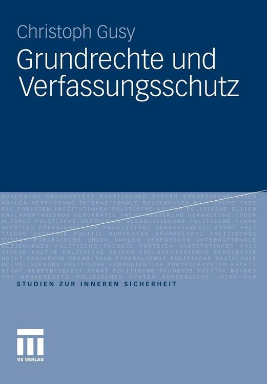 Produktbild: Grundrechte und Verfassungsschutz