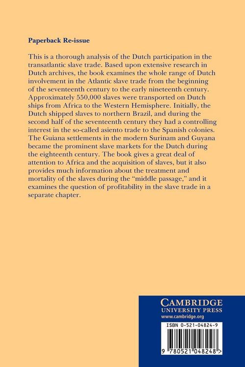Produktbild: The Dutch in the Atlantic Slave Trade, 1600 1815