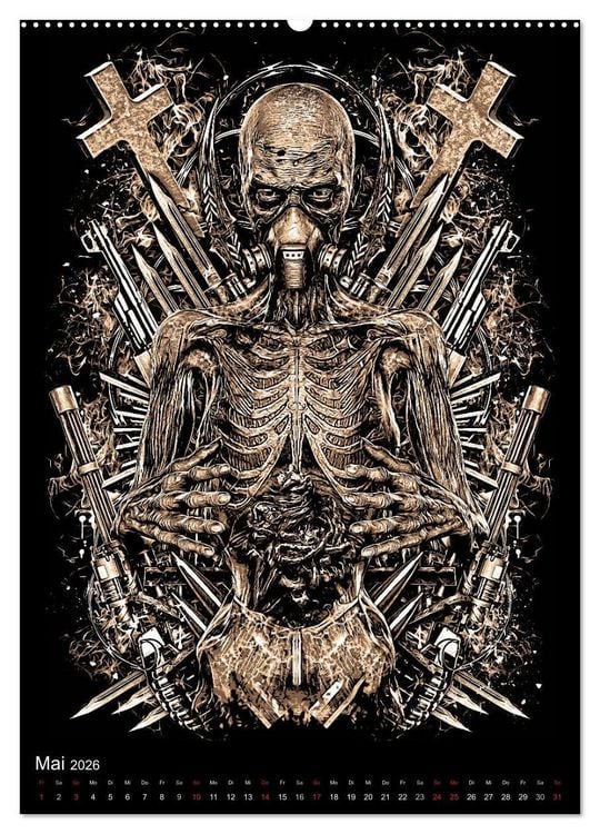 Produktbild: BLOODBOY/WAR ILLUSTRATION (hochwertiger Premium Wandkalender 2026 DIN A2 hoch), Kunstdruck in Hochglanz