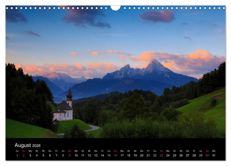 Produktbild: Berchtesgadener Land (Wandkalender 2026 DIN A3 quer), CALVENDO Monatskalender