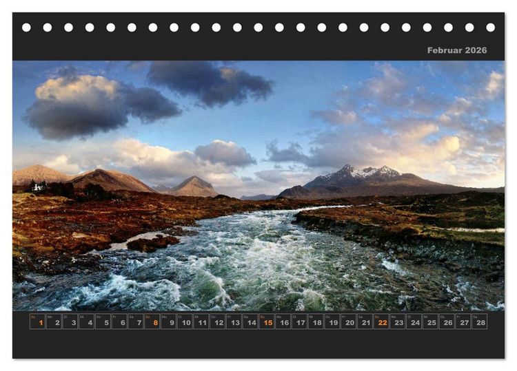 Produktbild: Schottland - Land der Legenden (Tischkalender 2026 DIN A5 quer), CALVENDO Monatskalender