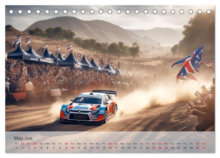 Produktbild: The ultimate sporty driving experience (Desk Calendar 2026 DIN A5 landscape), CALVENDO 12 Month DeskCalendar