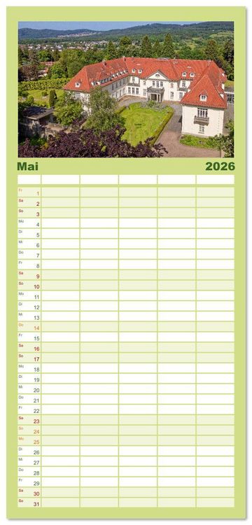 Produktbild: Familienplaner 2026 - Traumsch&ouml;ner Taunus mit 5 Spalten (Wandkalender, 21 x 45 cm) CALVENDO