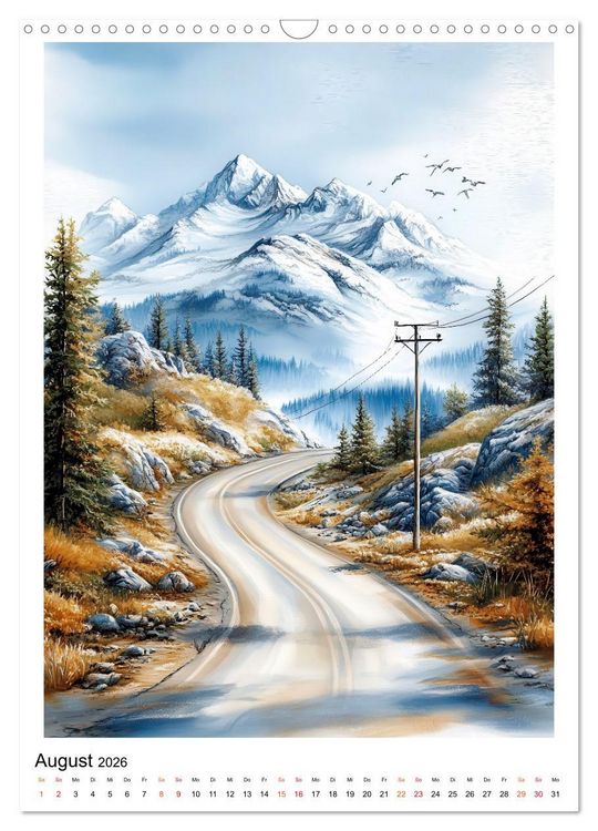 Produktbild: Alaska - Landschaften, Tiere, Freiheit (Wandkalender 2026 DIN A3 hoch), CALVENDO Monatskalender