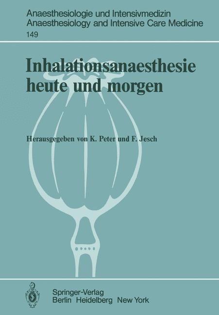 Produktbild: Inhalationsanaesthesie heute und morgen