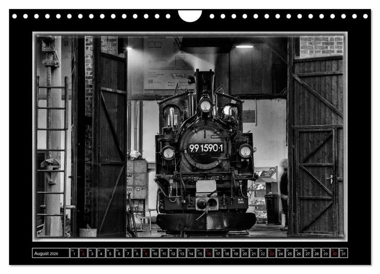 Produktbild: Unter Dampf - Mit der Pre&szlig;nitztalbahn durchs Erzgebirge (Wandkalender 2026 DIN A4 quer), CALVENDO Monatskalender