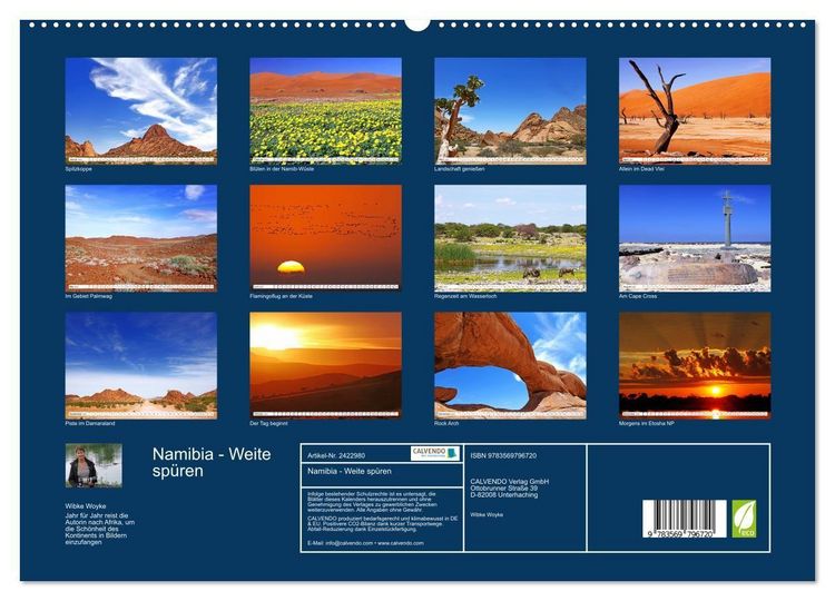 Produktbild: Namibia - Weite sp&uuml;ren (hochwertiger Premium Wandkalender 2027 DIN A2 quer), Kunstdruck in Hochglanz