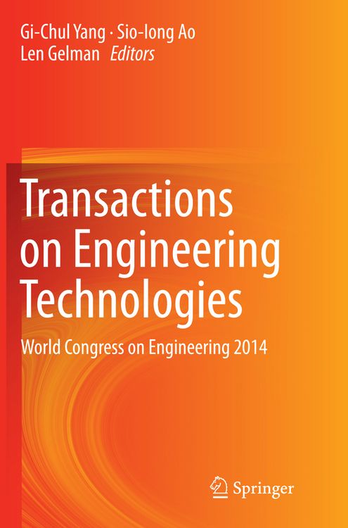 Produktbild: Transactions on Engineering Technologies
