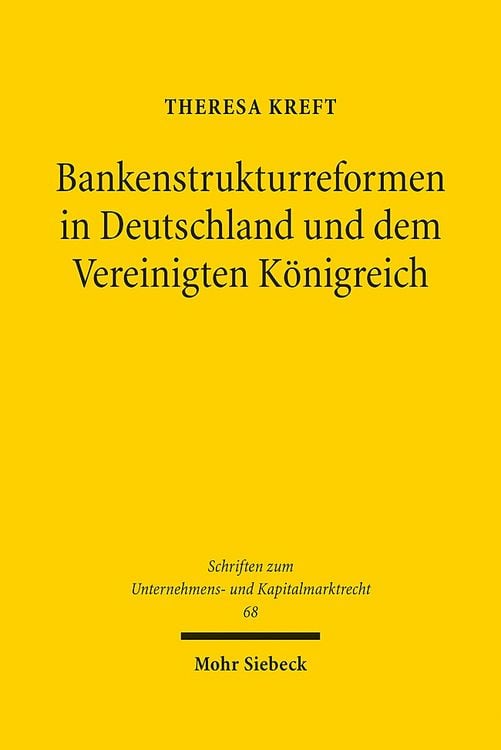 Produktbild: Bankenstrukturreformen in Deutschland und dem Vereinigten Königreich