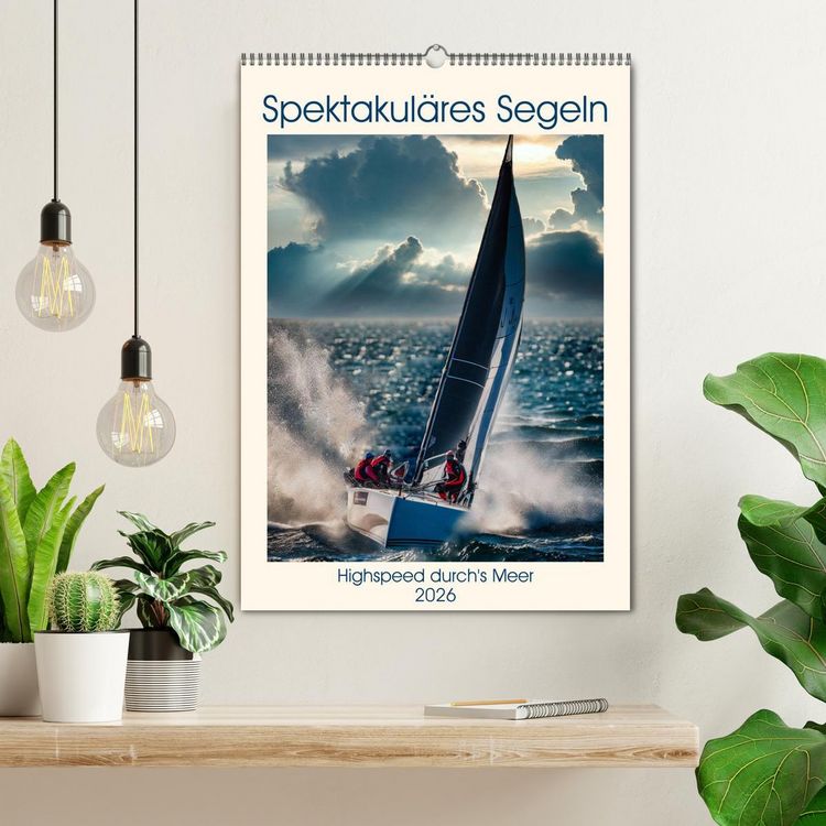 Produktbild: Spektakul&auml;res Segeln (Wandkalender 2026 DIN A2 hoch), CALVENDO Monatskalender