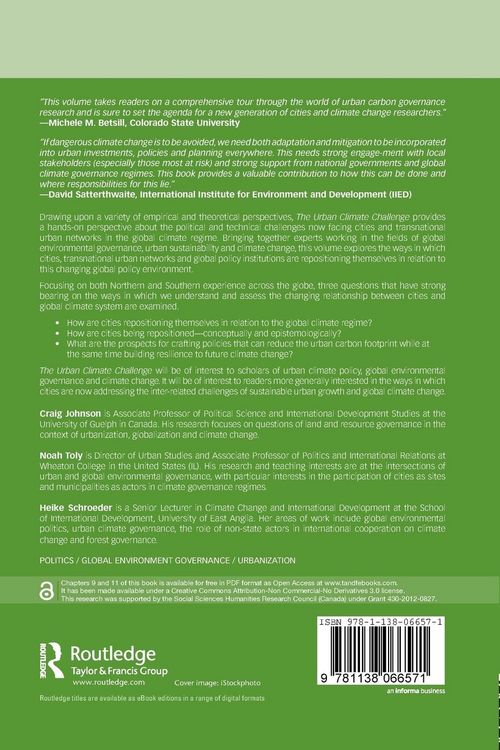 Produktbild: The Urban Climate Challenge