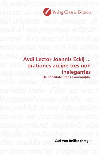 Produktbild: Avdi Lector Joannis Eckij ... orationes accipe tres non inel