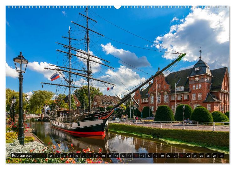 Produktbild: Papenburg - Venedig des Nordens (hochwertiger Premium Wandkalender 2026 DIN A2 quer), Kunstdruck in Hochglanz