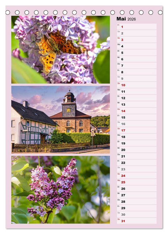 Produktbild: Hessisch Lichtenau (Tischkalender 2026 DIN A5 hoch), CALVENDO Monatskalender