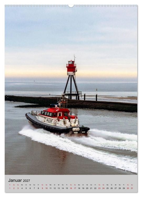 Produktbild: Leuchtt&uuml;rme an der Nordsee (hochwertiger Premium Wandkalender 2027 DIN A2 hoch), Kunstdruck in Hochglanz