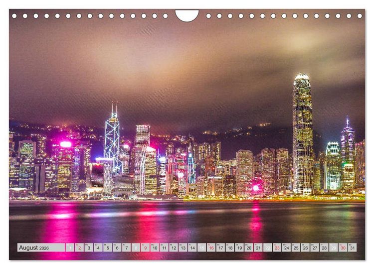Produktbild: Hongkong Impressionen (Wandkalender 2026 DIN A4 quer), CALVENDO Monatskalender